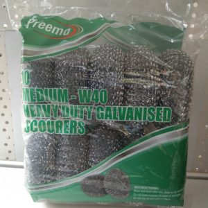 10 MEDIUM-W40 HEAVY DUTY GALVANISED SCOURERS